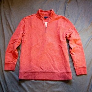 Land’s End red quarter-zip sweatshirt